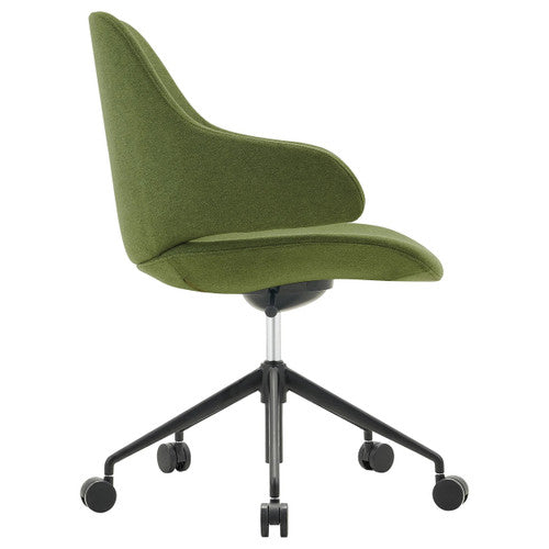 Konfurb Orbit 5-Star Chair Mid Back with Arms Olive