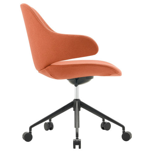 Konfurb Orbit 5-Star Chair Mid Back with Arms Rust
