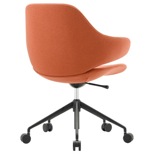 Konfurb Orbit 5-Star Chair Mid Back with Arms Rust