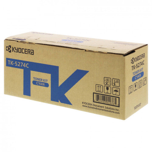 Kyocera TK5274C Toner Cartridge Cyan 6000 Pages