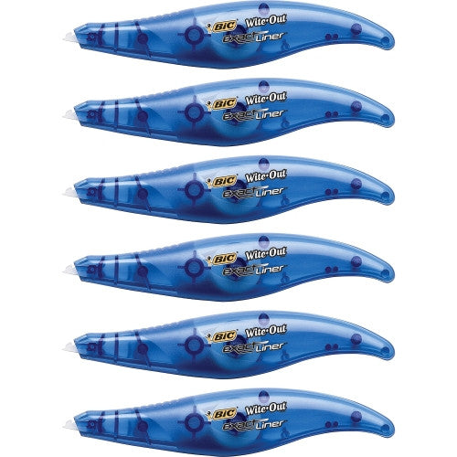 BIC Wite-Out Exact Liner Correction Tape Box of 6