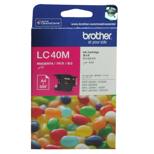 Brother Original Ink Cartridge LC40M 300 Pages Magenta