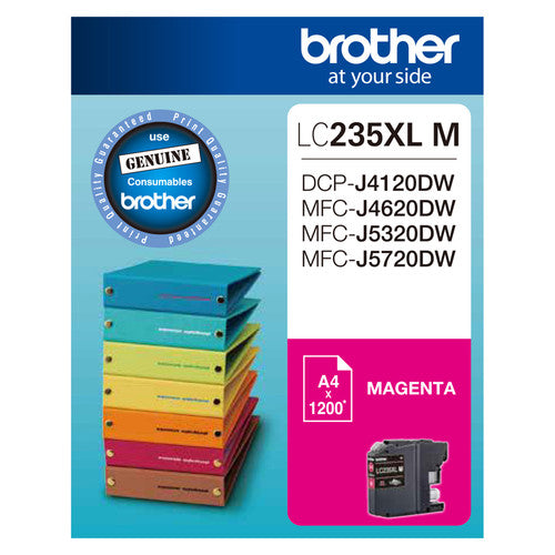 Brother Original High Yield Ink Cartridge LC235XLM 1200 Pages Magenta