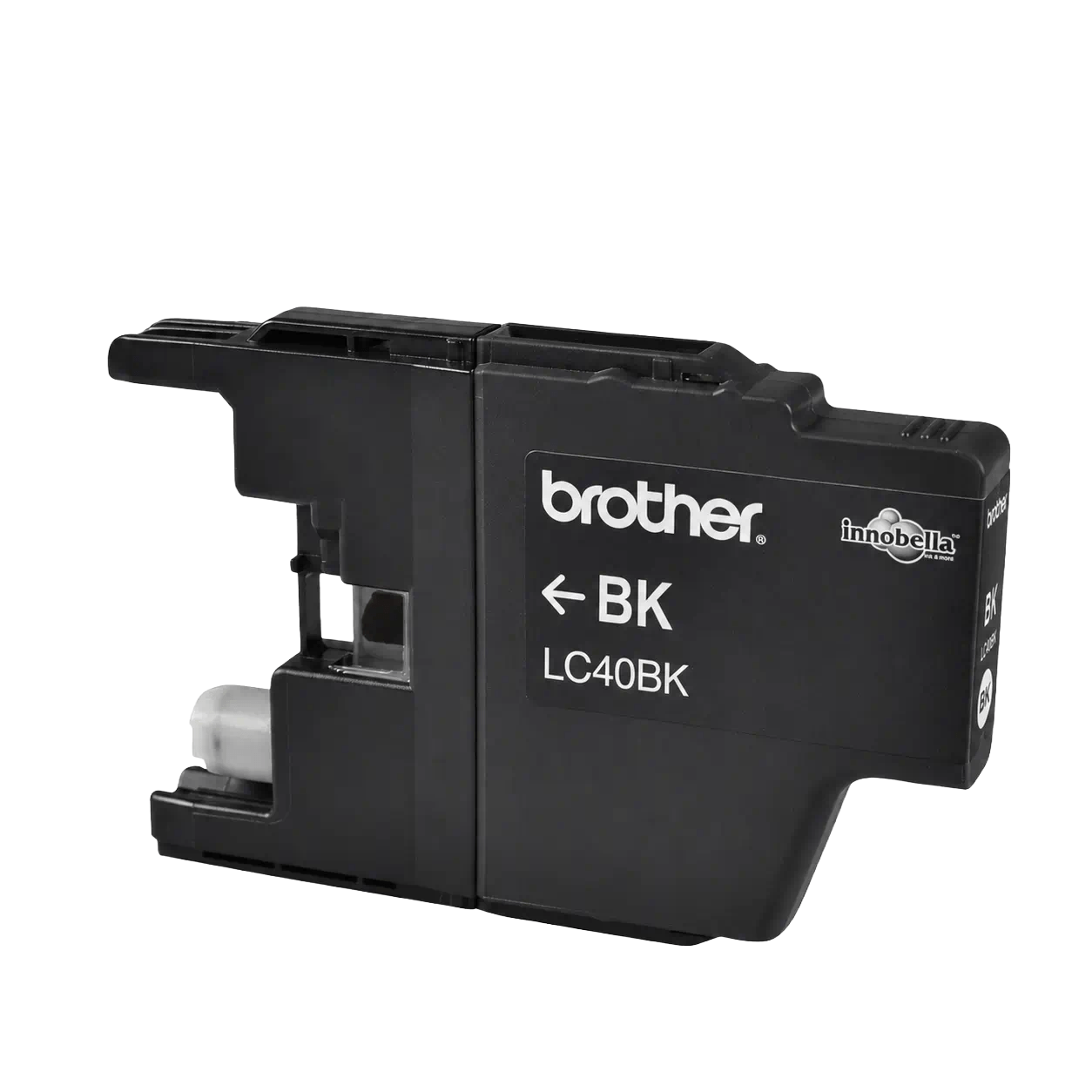 Genuine Brother LC-40BK shown out of its packaging against a plain background