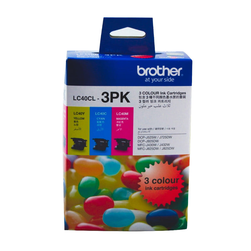 Genuine Brother LC-40CL-3PK retail pack
