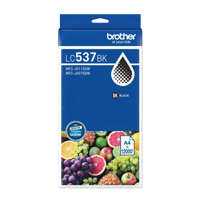 Genuine Brother LC-537BK retail pack