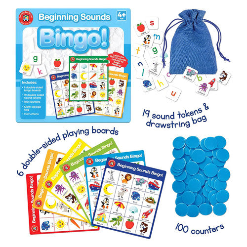 Learning Can Be Fun Bingo Beginning Sounds