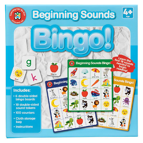 Learning Can Be Fun Bingo Beginning Sounds