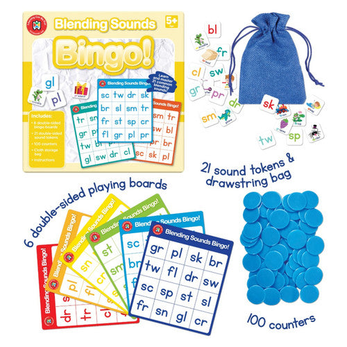 Learning Can Be Fun Bingo Blending Sounds
