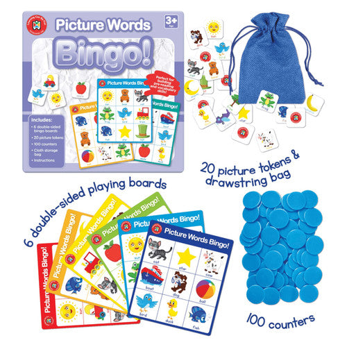 Learning Can Be Fun Bingo Picture Words
