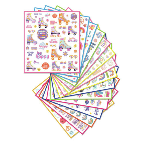 Learning Can Be Fun Sticker Set Chasing Rainbows Pack of 800