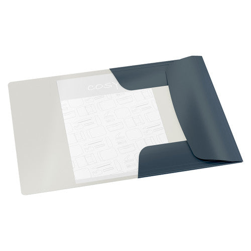 Leitz Cosy 3 Flap Folder Card A4 Grey Pack of 10