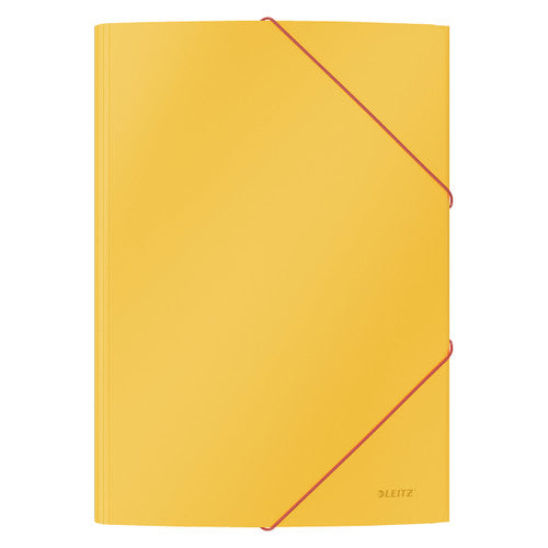 Leitz Cosy 3 Flap Folder Card A4 Yellow Pack of 10