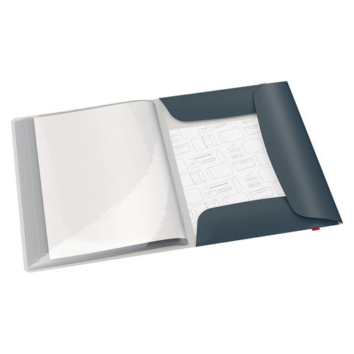 Leitz Cosy 3 Flap Folder with Display Book A4 Grey Pack of 10