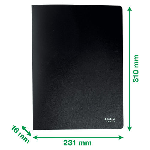Leitz Recycle Display Book 40 Pocket A4 Black Pack of 10