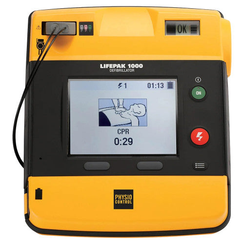LIFEPAK 1000 DEFIBRILLATOR WITH ECG DISPLAY AND MANUAL OVERRIDE
