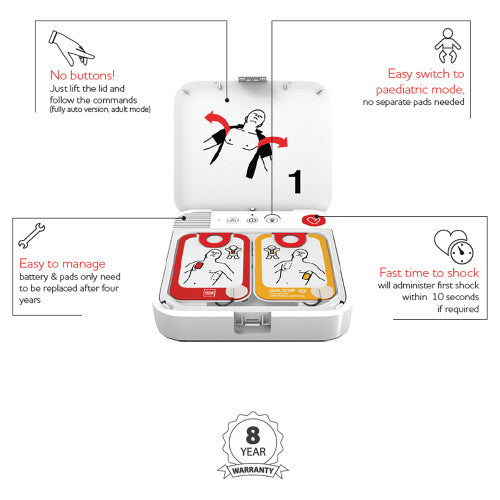 LIFEPAK CR2 ESSENTIAL FULLY-AUTOMATIC DEFIBRILLATOR
