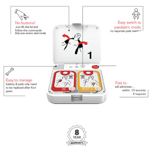 LIFEPAK CR2 ESSENTIAL SEMI-AUTOMATIC DEFIBRILLATOR