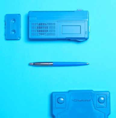 Parker Jotter Original Ballpoint Pen Blue and Chrome Trim Medium Tip