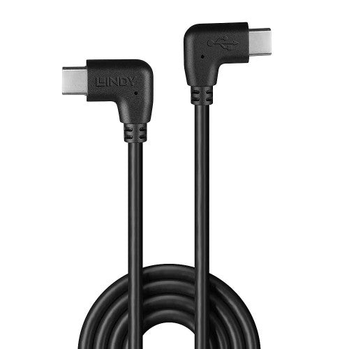 Lindy 0.5m USB 2.0 Type C Cable 2 x 90 Degree