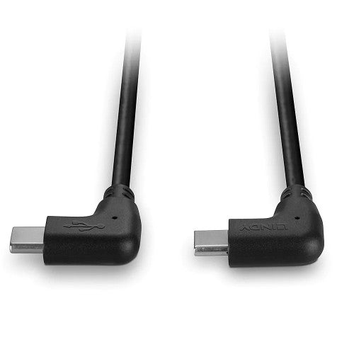 Lindy 0.5m USB 2.0 Type C Cable 2 x 90 Degree