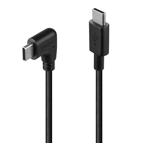 Lindy 0.5m USB 2.0 Type C Cable 90 Degree