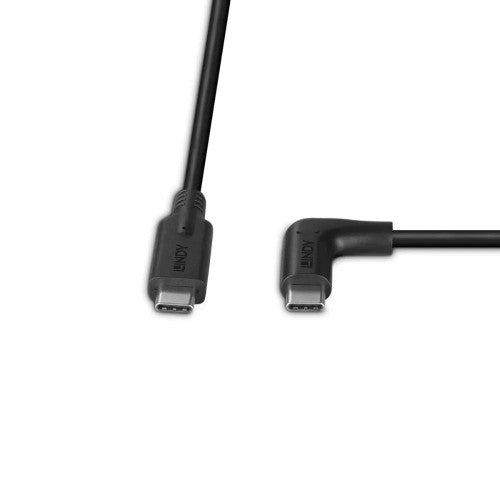Lindy 1.5m USB 3.2 C Cable 90 Degree 10Gbps