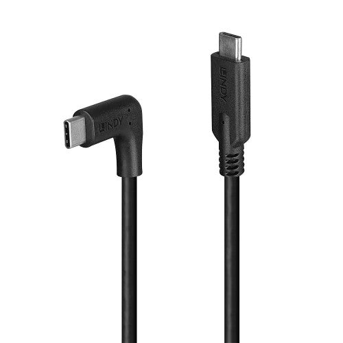 Lindy 1.5m USB 3.2 C Cable 90 Degree 10Gbps