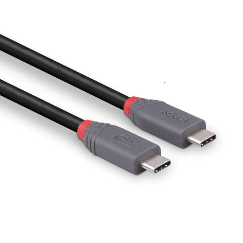 Lindy 1.5m USB 4 240W Type C Cable 40Gbps Anthra Line