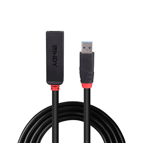 Lindy 10m USB 3.0 Active Extension Slim Black