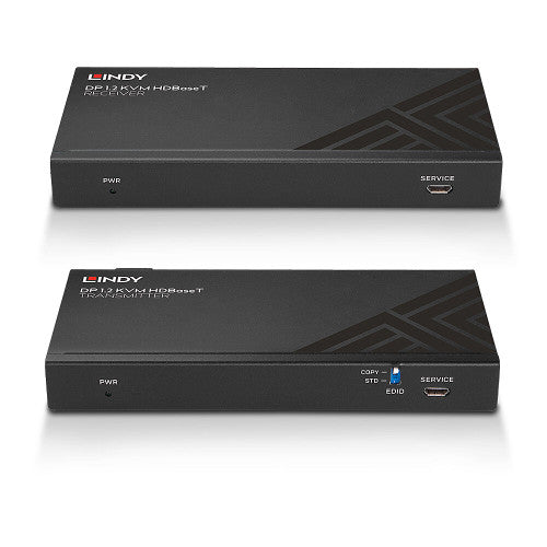 Lindy 150m Cat6 DisplayPort 1.2 HDBaseT KVM Extender USB IR and RS-232