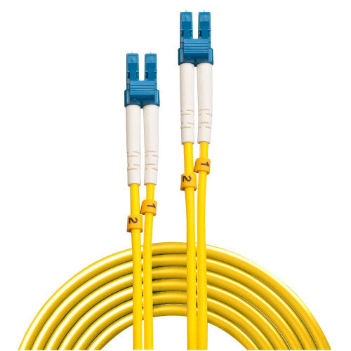 Lindy 15m Fibre Optic Cable LC-LC OS2 Yellow