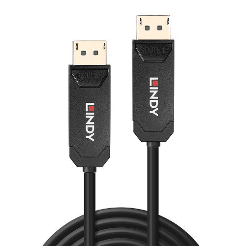 Lindy 15m Fibre Optic Hybrid DisplayPort 2.0 UHBR10 Cable