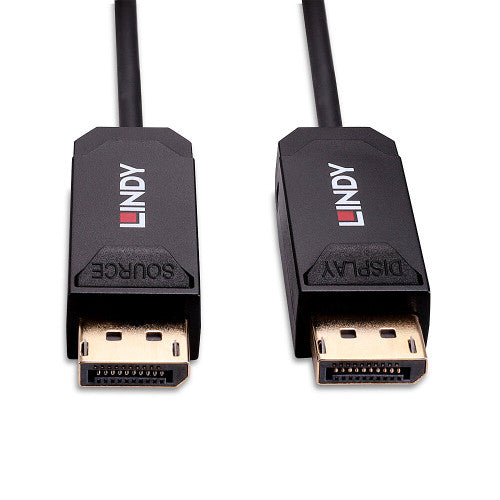 Lindy 15m Fibre Optic Hybrid DisplayPort 2.0 UHBR10 Cable