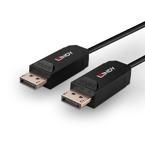 Lindy 15m Fibre Optic Hybrid DisplayPort 2.0 UHBR10 Cable