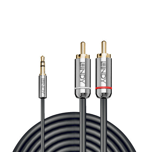 Lindy 1m 3.5mm to Phono Audio Cable Cromo Line
