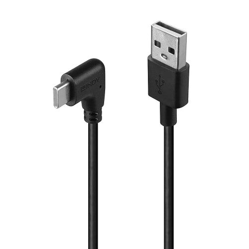 Lindy 1m USB 2.0 Type A to C Cable 90 Degree