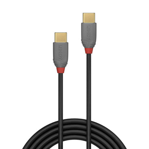 Lindy 1m USB 2.0 Type C to C Cable Anthra Line