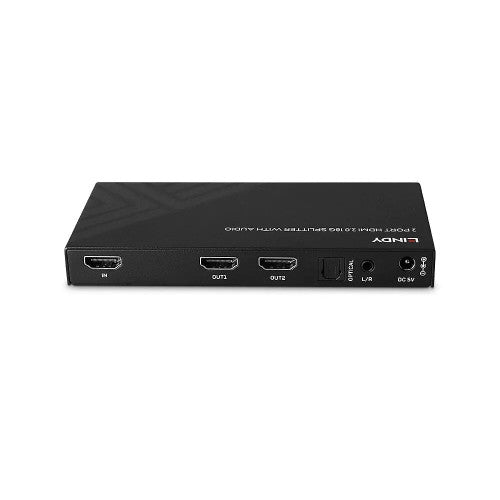 Lindy 2 Port HDMI 8K60 Splitter with Audio and Downscaling