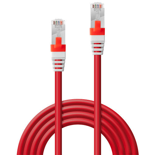 Lindy 2m Cat6A S/FTP LSZH Gigabit Network Cable Red