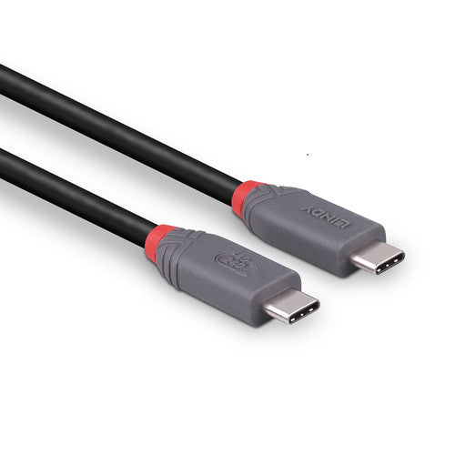 Lindy 2m USB 4 240W Type C Cable 40Gbps Anthra Line