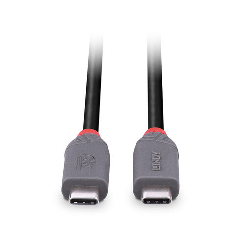 Lindy 2m USB 4 240W Type C Cable 40Gbps Anthra Line