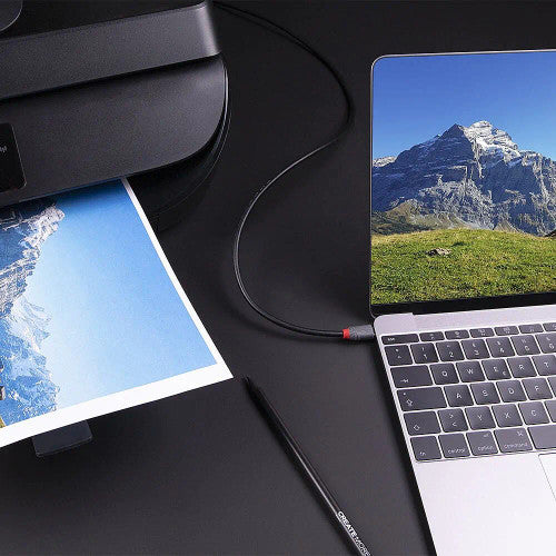 Lindy 3m USB 3.2 Type C to B Cable 5Gbps Anthra Line
