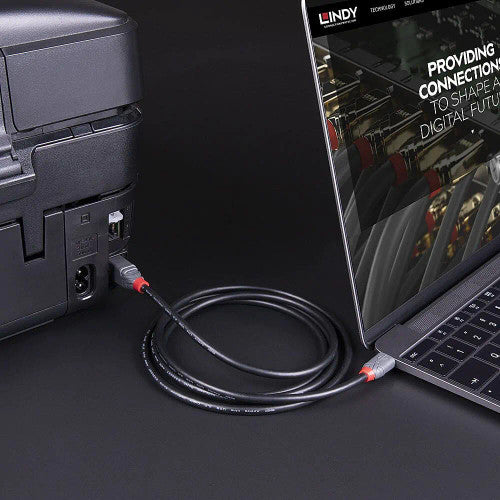 Lindy 3m USB 3.2 Type C to B Cable 5Gbps Anthra Line
