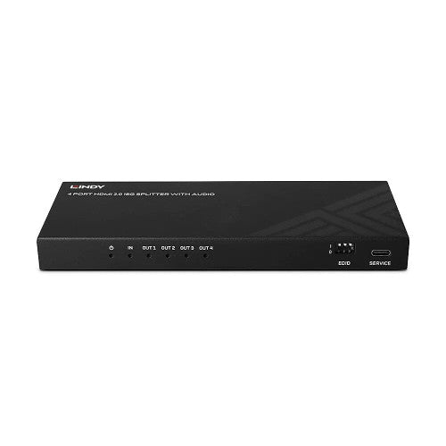 Lindy 4 Port HDMI 8K60 Splitter with Audio and Downscaling