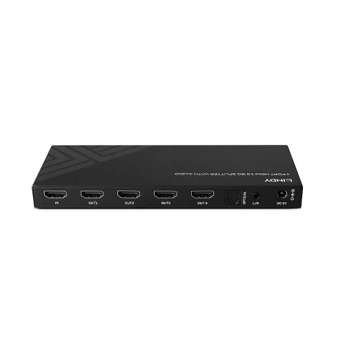 Lindy 4 Port HDMI 8K60 Splitter with Audio and Downscaling