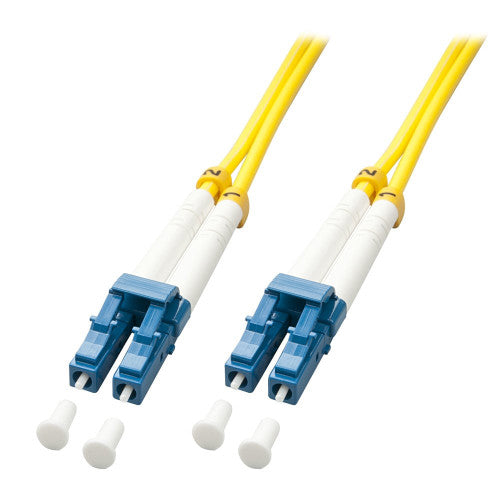Lindy 5m Fibre Optic Cable LC-LC OS2 Yellow