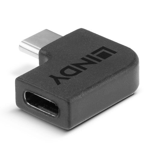 Lindy USB 3.2 Type C Male to C Female 90 Degree Adapter