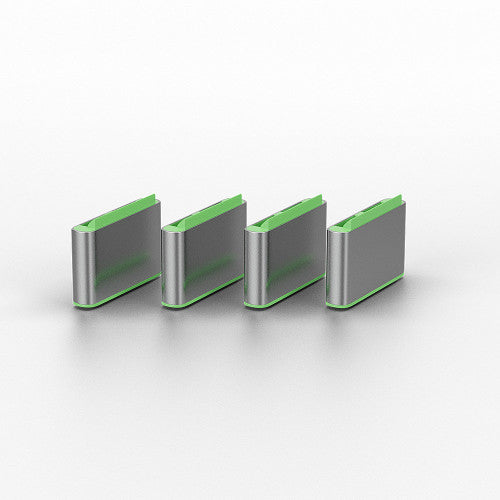 Lindy USB C Port Blocker 4 Pack + Key Green
