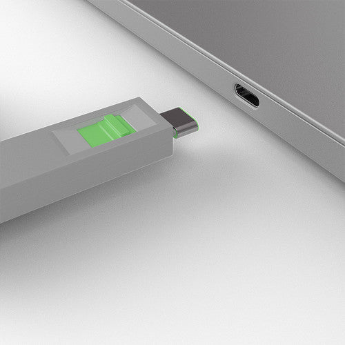 Lindy USB C Port Blocker 4 Pack + Key Green